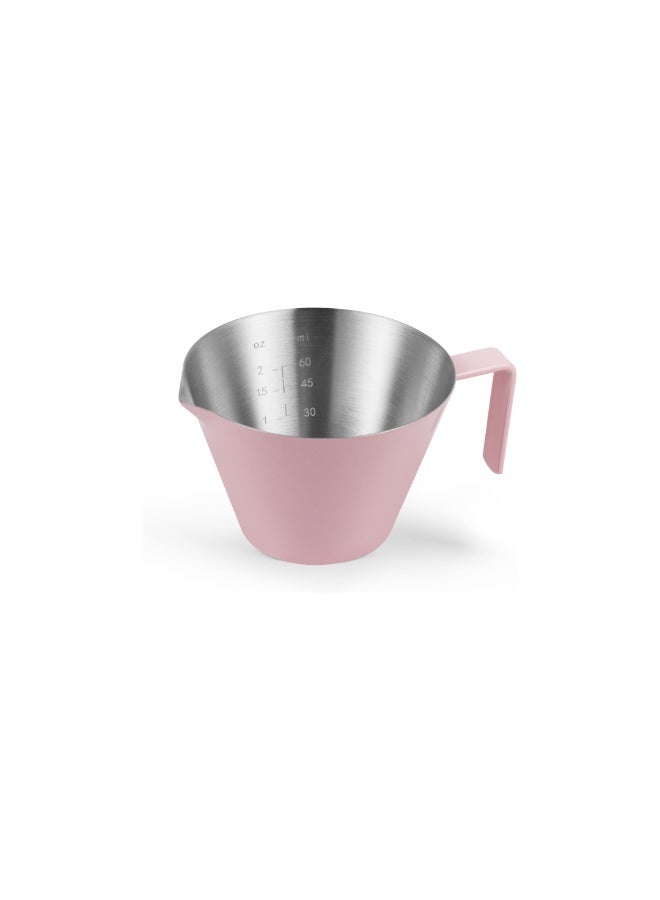 MHW-3BOMBER Stainless Steel Measuring Cup Double Spout, Pink – 100 ml Espresso & Coffee Shot Cup, Dual Spout, 304 Stainless Steel, Precision Markings - Image 2